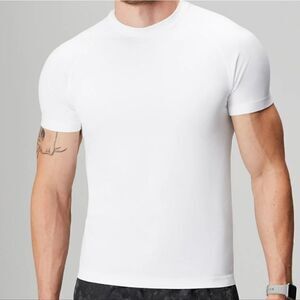 331 NWT Fabletics The Training Day Tee Size XXL Classic White